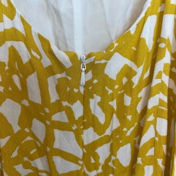 Anthropologie Maeve Brittany Goldenrod Midi Dress - Size 14 - Picture 6 of 11